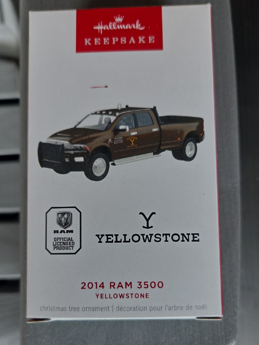 Hallmark 2014  Brown RAM 3500 Yellowstone Ornament